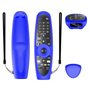 LG MR600/MR650/MR18BA/MR19BA/MR20BA silicone cover with strap - Blue