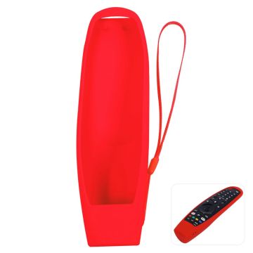 LG MR600/MR650/MR18BA/MR19BA/MR20BA silicone cover with lanyard - Red