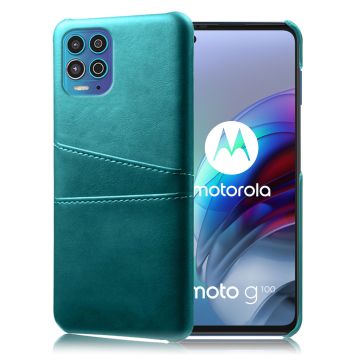 Motorola Moto G100 / Motorola Edge S skal med korthållare - Grön