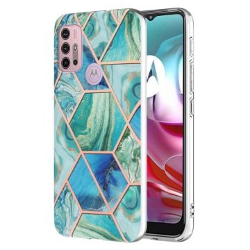 Marmormotiv Motorola Moto G10 / Motorola Moto G20 / Motorola Moto G30 skal - Grön