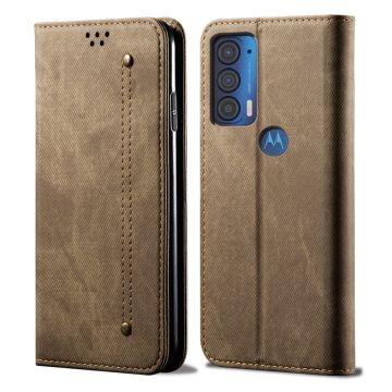 Jeans Motorola Edge (2021) fodral - Brun