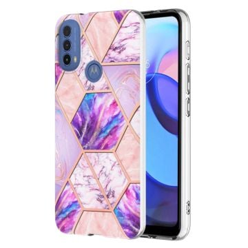 Marmormotiv Motorola Moto E20 / Motorola Moto E30 / Motorola Moto E40 skal - Ljust Lila