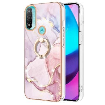 Marmormotiv Motorola Moto E30 / Motorola Moto E40 / Motorola Moto E20 skal - Roséguld Marmor Dimma