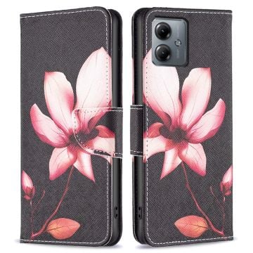 Wonderland Motorola Moto G14 fodral -Rosa