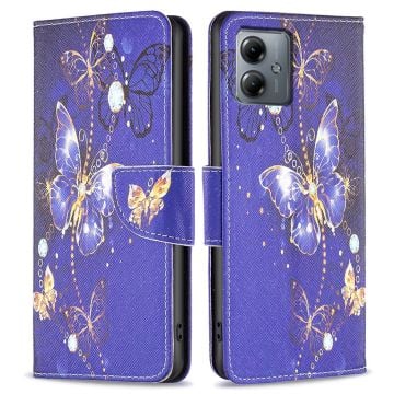 Wonderland Motorola Moto G14 fodral -Lila