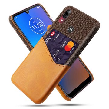 Bofink Motorola Moto E6 Plus skal med korthållare - Brun