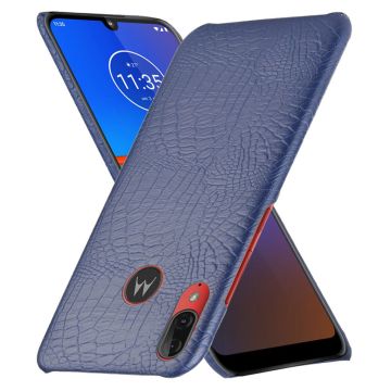 Croco Motorola Moto E6 Plus skal - Blå