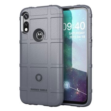 Rugged Shield Motorola Moto E (2020) skal - Silver/Grå