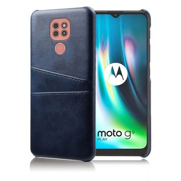 Motorola Moto G9 Play skal med korthållare - Blå