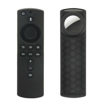 2-i-1 unik fjärrkontroll silikonskydd Amazon Fire TV Stick 4K - Svart