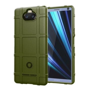 Sony Xperia 10 anti-shock grid case - Army Green