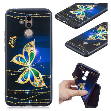 Butterfly läder Huawei Mate 20 Lite fodral - Flerfärgad