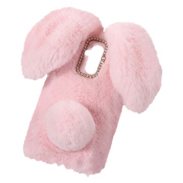 Fluffy Rabbit Huawei Mate 20 Lite skal - Rosa