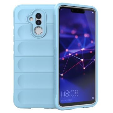 Mjukt greppformat Huawei Mate 20 Lite skal - Blå