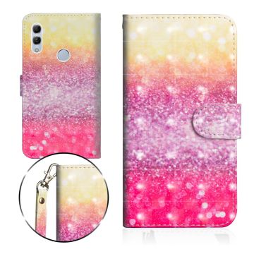 Glitter Huawei P Smart 2019 skal - Flerfärgad