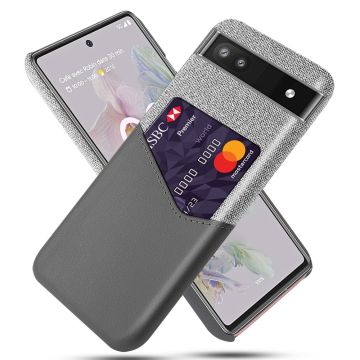 Bofink Google Pixel 6a skal med korthållare - Silver/Grå