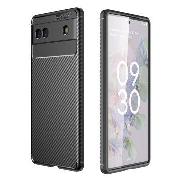 Carbon Shield Google Pixel 6a skal - Svart