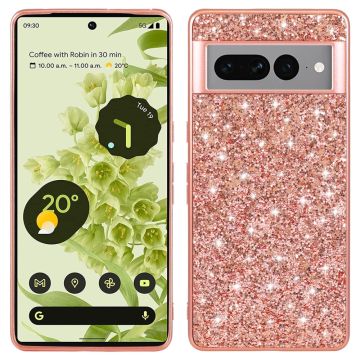 Glitter Google Pixel 7a skal - Rosa