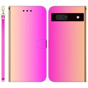 Mirror Google Pixel 7a Flip Fodral - Rose