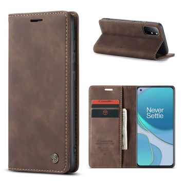 CaseMe vintage OnePlus 8T fodral - Brun