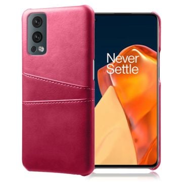 OnePlus Nord 2 5G skal med korthållare - Rosa