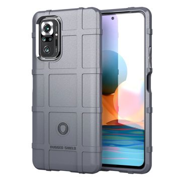 Rugged Shield Xiaomi Redmi Note 10 Pro / Xiaomi Redmi Note 10 Pro Max skal - Silver/Grå