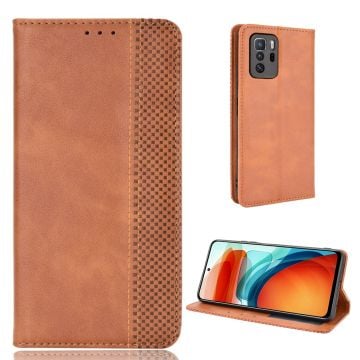 Bofink Vintage läder Xiaomi Poco X3 GT / Xiaomi Redmi Note 10 Pro fodral - Brun