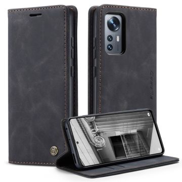 CaseMe vintage Xiaomi 12X / Xiaomi 12 fodral - Svart