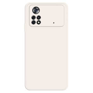 Avfasat gummerat anti-droppskydd för Xiaomi Poco X4 Pro 5G - Beige