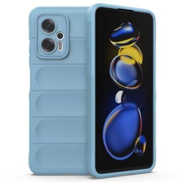 Mjukt greppformat Xiaomi Redmi Note 11T Pro Plus / Xiaomi Redmi Note 11T Pro / Xiaomi Poco X4 GT skal - Blå