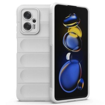 Mjukt greppformat Xiaomi Redmi Note 11T Pro Plus / Xiaomi Redmi Note 11T Pro / Xiaomi Poco X4 GT skal - Vit