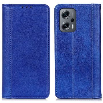 Äkta läder Xiaomi Poco X4 GT / Xiaomi Redmi Note 11T Pro / Xiaomi Redmi Note 11T Pro Plus fodral med magnetisk stängning