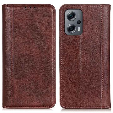 Äkta läder Xiaomi Poco X4 GT / Xiaomi Redmi Note 11T Pro / Xiaomi Redmi Note 11T Pro Plus fodral med magnetisk stängning