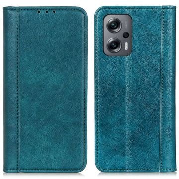 Äkta läder Xiaomi Poco X4 GT / Xiaomi Redmi Note 11T Pro / Xiaomi Redmi Note 11T Pro Plus fodral med magnetisk stängning