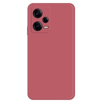 Avfasat gummerat anti-droppskydd för Xiaomi Redmi Note 12 Pro - Röd