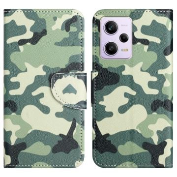 Wonderland Xiaomi Poco X5 Pro / Redmi Note 12 Pro / 12 Pro Speed Flip Fodral - Camouflage