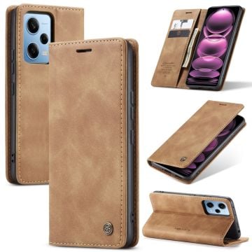 CaseMe Xiaomi Poco X5 Pro / Redmi Note 12 Pro / Note 12 Pro Speed Vintage Fodral - Brun