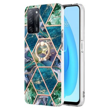 Marmormotiv Oppo A54s / Oppo A53s 5G / Oppo A16 / Oppo A54 skal - Blå/Grön