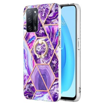 Marmormotiv Oppo A54s / Oppo A53s 5G / Oppo A16 / Oppo A54 skal - Mörklila