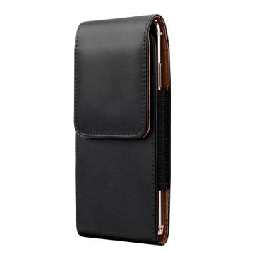 Universal vertical holster leather phone pouch - Size: L