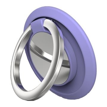 Universal magnetic rotatable phone ring holder - Lilac Purple