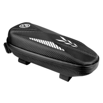 Universal waterproof bike bag with reflective stripe - Black