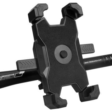 Universal PLA-01 bicycle handlebar phone mount holder for 3.5-6.8inch Phones - Black