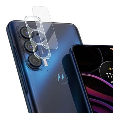 IMAK Motorola Edge (2021) Kameralinsskydd i härdat HD-glas + linslock