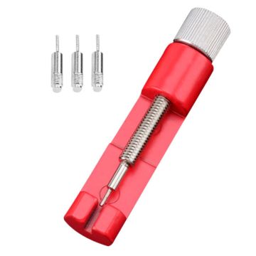 Aluminum watch strap adjuster repair tool - Red