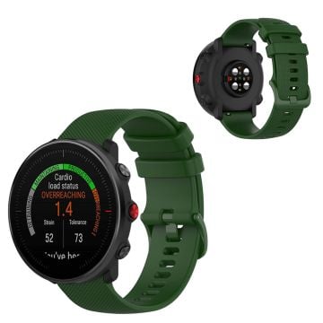 Polar Vantage M / Garmin Vivoactive 4 / Huawei Watch GT klockarmband i silikon - Militärgrön