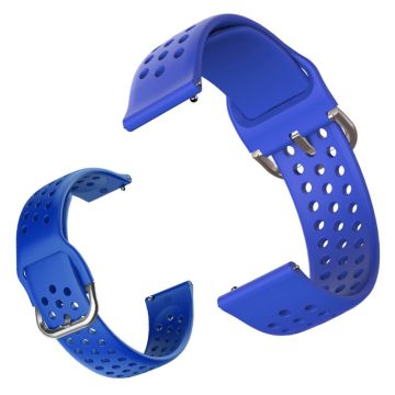 Silicone Watchband for Amazfit Youth and Huawei Watch GT 2 42mm - Blue