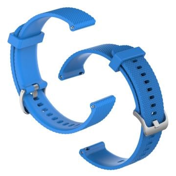 Universal textured silicone watch band - Sky Blue / Size: L