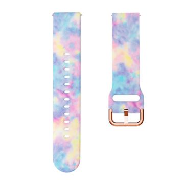 22mm Universal cool pattern silicone watch strap - Candy Color