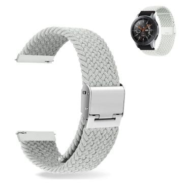 22mm Universal elastic nylon watch strap - White